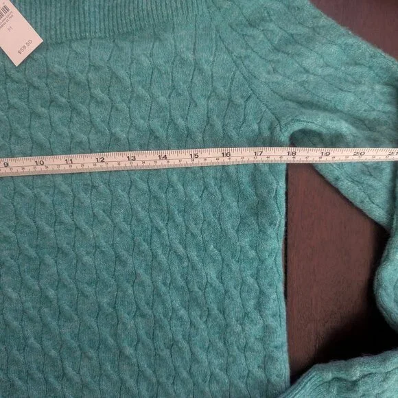 LOFT Sweater Boatneck Teal Size Medium Soft and Cozy! - Picture 7 of 7